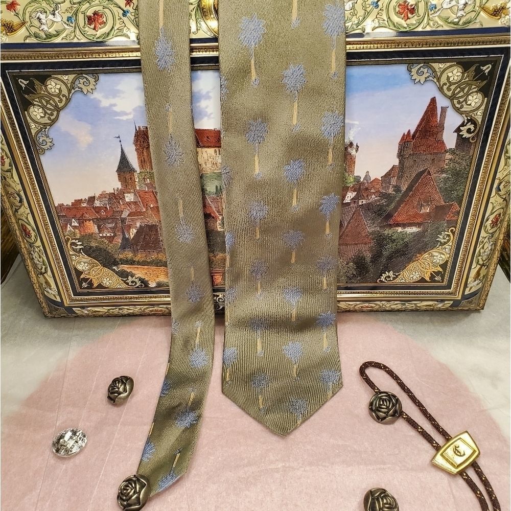 Tropical By Tango palm tree neck tie - Picture 4 of 6